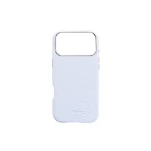Milele iPhone 17 Pro Pebble Light Blue Case Premium Leather Craftsmanship Protective Design