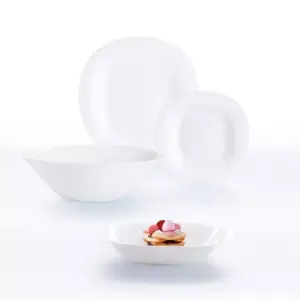 Luminarc Carine Dessert Plate 19cm White L4454 (Pack of 6pcs)