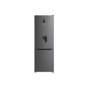 Midea Refrigerator 310L, Double Door with Water Dispenser, Stainless Steel, MDRB424FGF02