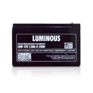 Luminous VRLA battery 7AH/12V@20Hr (EX-E)