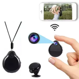 Faith Mini WiFi Full HD 1080P Home Security Camera with Night Vision Wearable Wireless Nightshot Feature Supports Memory Card