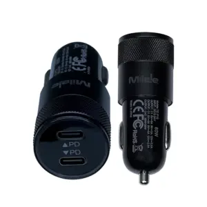 Milele Drive Lite 30W Dual‑Port Car Charger – Compact Fast USB-C Charger for Everyday Use