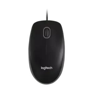 Logitech Wired Mouse for Computer and Laptop, USB Corded Mouse, Right or Left Hand Use B100