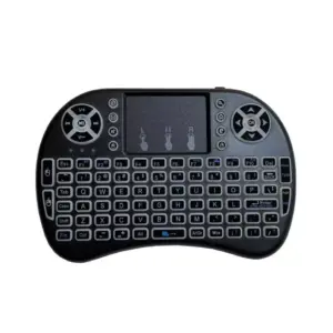 Generic Wireless Mini Keyboard Mouse 2.4G with Touchpad, Tricolour Backlight, Handheld Remote for Android TV Box