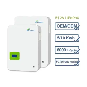 LVFU Energy Solar Power Wall Lithium Iron Battery 48V, 100Ah, 5kW, LFW51100