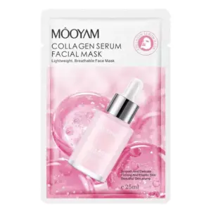 Faith Mooyam Collagen Face Mask Sheet – Overnight Hydrating, Anti-Aging Serum Mask for Nourished, Moisturized Skin.