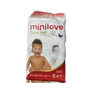 Minilove Extra Soft Disposable Baby Diapers Size 6 (15kg) (Pack of 150pcs)