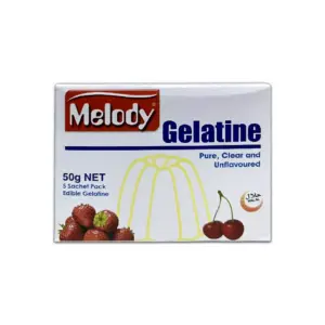 Melody Gelatine Powder Unflavoured 50g (Pack of 12pcs)