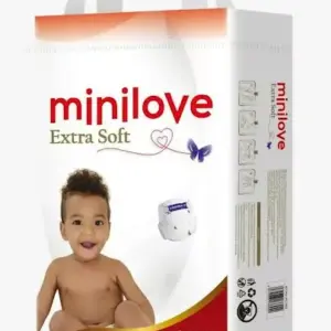 Minilove Extra Soft Disposable Baby Diapers Size 4 (9-14kg) (Pack of 150pcs)