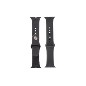 Milele Silicone Watch Band 42mm Black - for Apple Watch - Soft, Sweat‑Resistant, All-Day Comfort Strap