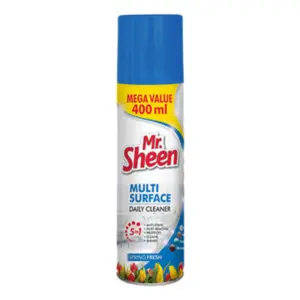 Shield Auto & Home Shield Mr Sheen Clean N Shine Multi-Surface Spring Fresh - Powerful All-Purpose Cleaner for Surfaces, Furniture, and Floors, Fresh Spring Scent, 400ml Sh643.