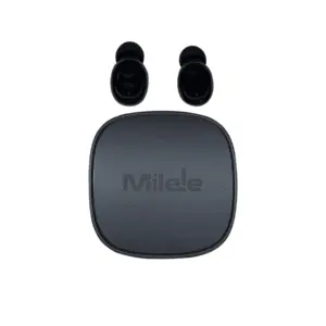 Milele Sonique Buds Wireless Earbuds with ENC Noise Reduction, Deep Bass Drivers, Bluetooth 5.3, Long Battery Life, Touch Controls – Black