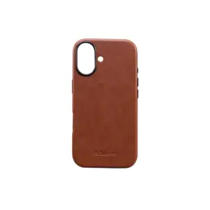 Milele iPhone 17 Oil Waxed Brown case - Long-lasting durability for everyday elegance