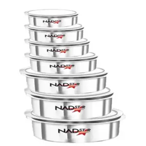 Nadstar8 Aluminium Sufuria 7pcs No Lid 24-25-26-27-28-29-30 Cookware Set Tope Cooking Pot for Commercial Use - Kitchen Heavy Duty