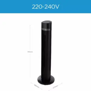 Midea Tower Fan, Remote Control, 3 Wind Modes, 3D Air Flow, 15 Hours Timer FZ10-18TRB