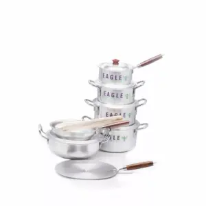 Nadstar8 Aluminium Casserole Eagle Gift Set 15pcs
