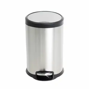 Nadstar1 Dustbin 20L Stainless Steel Pedal Bin SS09-20
