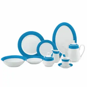 Nadstar8 Dinner Set 47pcs Porcelain Dark Blue RSPD003