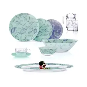 Luminarc Simply Garnet Jumbo Dinner Set 46pcs Q0925