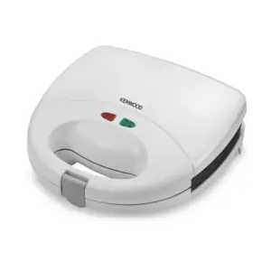 Kenwood Sandwich Toaster 2 Slice 2 in 1 Grill and Sandwich 750w Smp01.A0wh - Nonstick Grill Plates Cool Touch Handle Detachable Plates Light Indicator