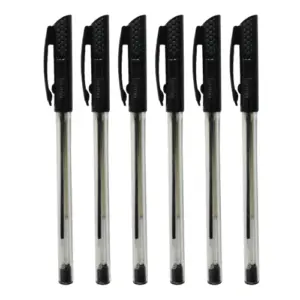 Nataraj Surfer Ball Fine Pen 0.7mm 6pcs Black P04752