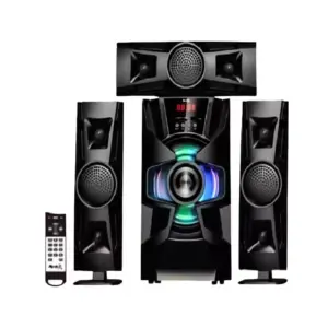 Miralux Sound System 3.1ch 5700W with PMPO Subwoofer & 3 Speakers, Remote, LED Display, Bluetooth & USB Support MHT-100BT