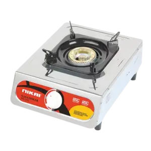 Nikai Gas Cooker 1 Burner Steel NG843 Stainless Steel Auto Function Blue Flame