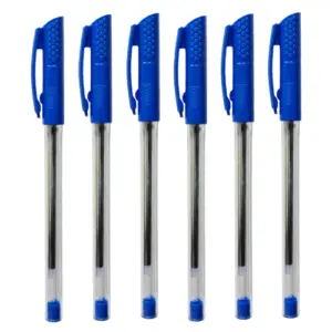 Nataraj Surfer Ball Fine Pen 0.7mm 6pcs Blue P04753