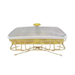Nadstar1 Chafing Dish for Buffet Stoves Made of Ceramic Soup Pot Porcelain Food Serving 116-115