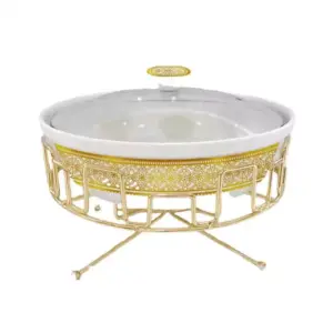 Nadstar1 Chafing Dish for Buffet Stoves Made of Ceramic Soup Pot Porcelain Food Serving 236-61