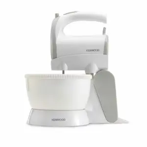 Kenwood Hand Mixer 5 Speed with Turbo Function 300w Hmp22.000wh - 2 Beaters For Eggs And Cream And 2 Hooks For Mixing Dough 5 Speeds With Turbo Function