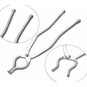 Nadstar8 Aluminum Pincer Sansi, Pakkad, Sandasi, chimta, Tongs, Utensil Holder with Handle Smart Kitchen Tool 284