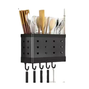 Nadstar1 Cutlery Set Holder Rack For Kitchen & Home Kitchen Wall Mount HP12-200