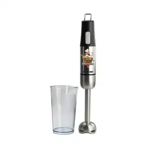 Nikai Hand Blender 600Ml With Cup Stainless Steel Blending Stick 800W Nh8881X Detachable Rod With Blending Cup Easy Storage Hook With Turbo Function