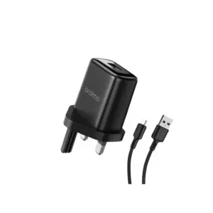 Oraimo Compact 1.2A Fast Charger with Micro USB Cable, Safe & Reliable Multi-Protection System, Efficient & Stable OCW-U37SP+M53