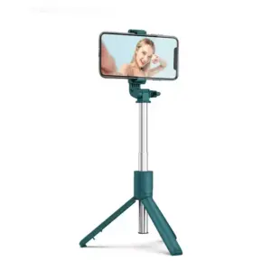Faith Mini Selfie Stick - Retractable Photo Pole with 360° Rotation, Multi-Mode Camera Function, Made of Aluminum Alloy, for Smartphones