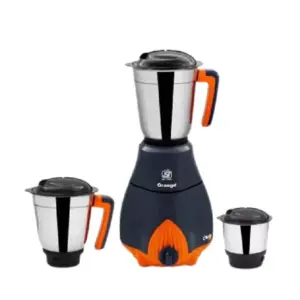Orange Cookware Orange Mixer Grinder 1.2 liters , 1.0 liters & 0.4ltr, 550W with 3pcs Stainless Steel Jars New TRIO