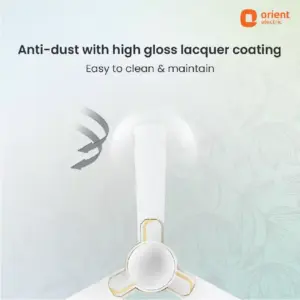 Orient Electric Orient Mozart Minimalist Designer Ceiling Fan 48"/1200mm Geometric White