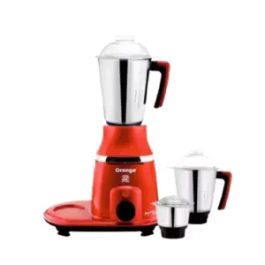 Orange Cookware Orange Mixer Grinder 550W with 3pcs Stainless Steel Jars FLATO
