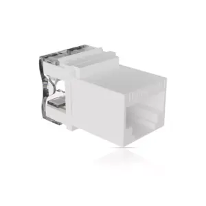 Office Point Officepoint Cat6 UTP Keystone Jacks, White (22-26AWG) KJ-50µ