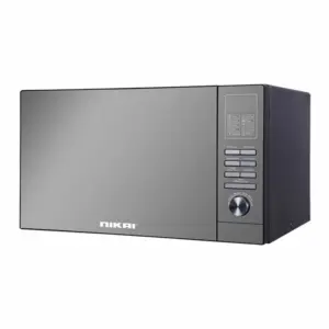 Nikai Microwave 25l Digital 5 Power Levels with Grill Function 900W NMO250MDG Defrost Settings Cooking End Signal 10 Auto Menus Mirror Finish Push Button Door