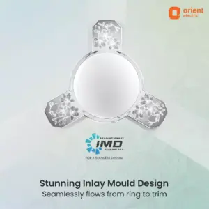 Orient Electric Orient Mozart Nature Designer Ceiling Fan 48"/1200mm Floral White
