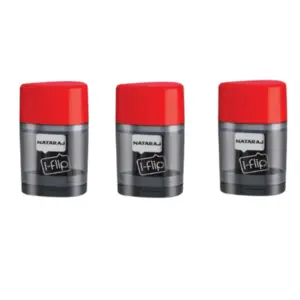 Nataraj I-Flip Sharpener and Eraser 2in1 P04092 Pack of 3