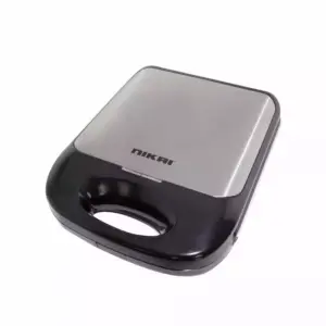 Nikai Sandwich Toaster 4 Slice Plate Size 29.5X24Cm 1400W NST925A2 Non Stick Grill Plate Cool Touch Handle With Light Indicator Adjustable Temperature Floating Hinge System