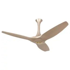 Orient Electric Orient Ceiling Fan 48"/1200mm 62W with 3 Blades & Remote Silent Mystic Gold Aeroquite