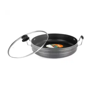 Orange Cookware Orange Jumbo Fry Pan 32cm 6L Non-Stick with Glass Lid ONSC055