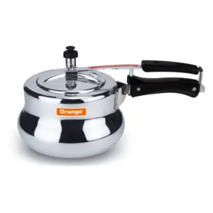 Orange Cookware Orange Elegant Handi Pressure Cooker 3.5L with Inner Lid OAPC200