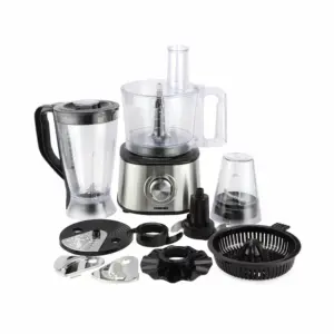 Nikai Food Processor 1.6L 10 In 1 1000W NFP3100A Blender, Slicer, Chopper, Kneader, Mixer, Beater, Whisk, Shredder, Juicer And Grinding