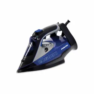 Nikai Steam Iron 320ml Tank Dry and Spray Function 2200w NSI808CS Temperature Control Nano Ceramic Sole Plate Vertical Steam Function Indiator Light Powerful Burst System