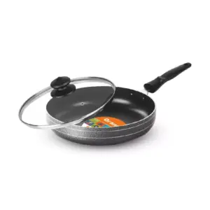 Orange Cookware Orange Non-Stick Fry Pan 240mm 2L with Glass Lid ONSC052